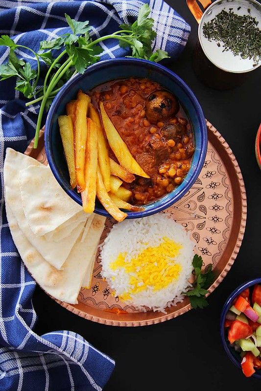 Gheimeh stew is one of the original and delicious Iranian stews